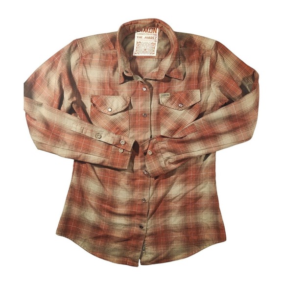 Dixxon Shirt Mens Large Red Plaid Flannel The Juarez Classics Button Up